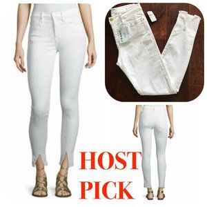 Skinny High rise with Raw Front Slit jeans